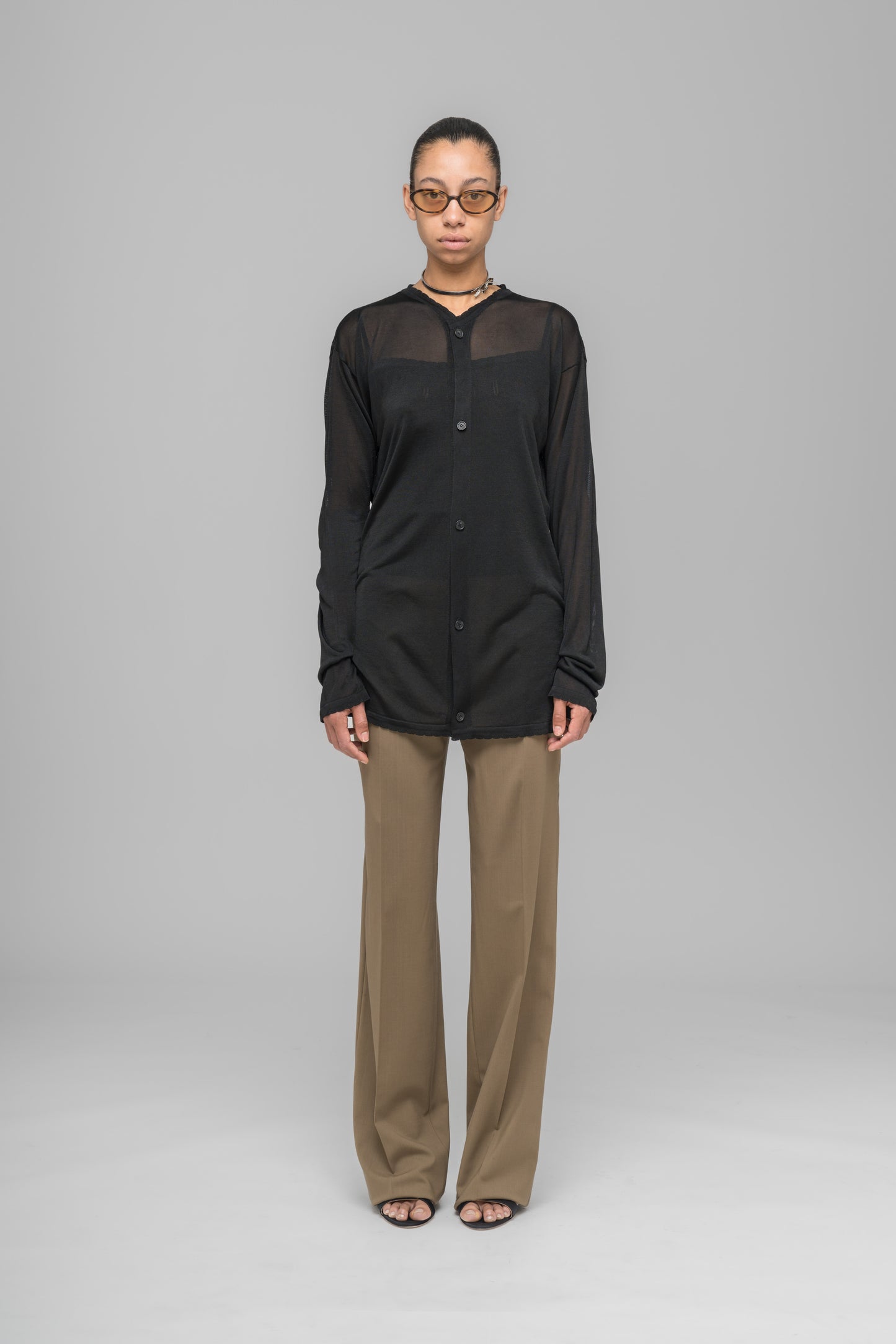 "SELFIE" KNIT CARDIGAN