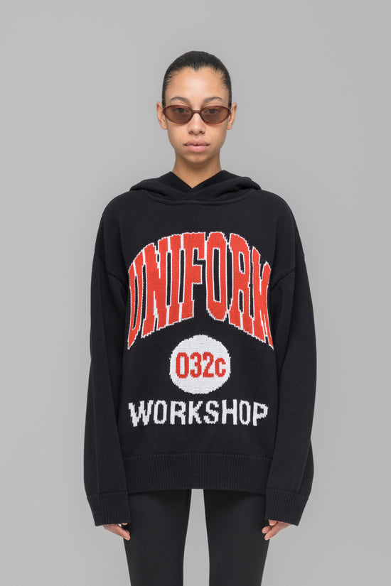 "LUCKY STRIKE" HOODED KNIT - 032c