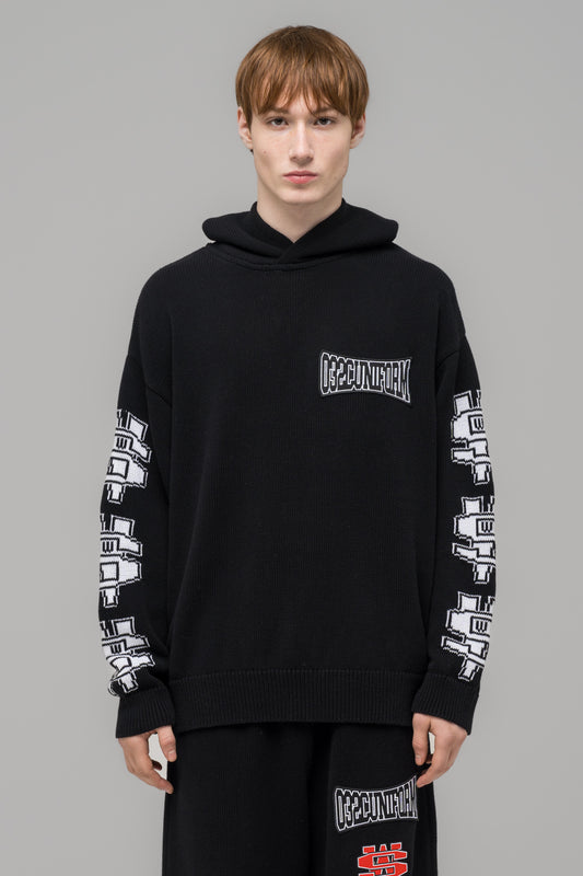 "ONE DOLLAR BILL" KNIT HOODIE