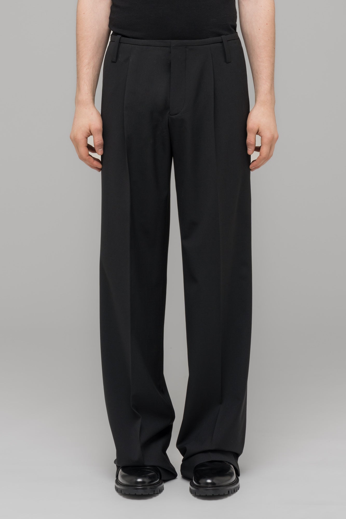 WIDE LEG SUIT TROUSSERS