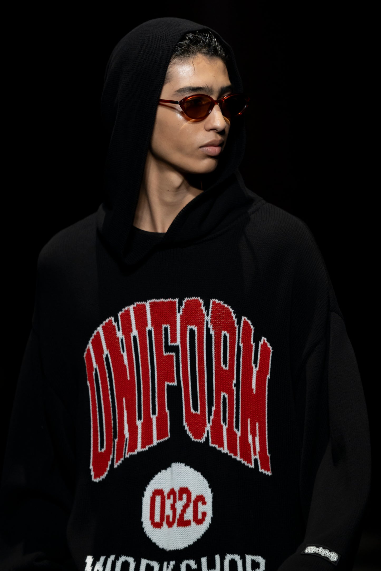 "LUCKY STRIKE" HOODED KNIT - 032c