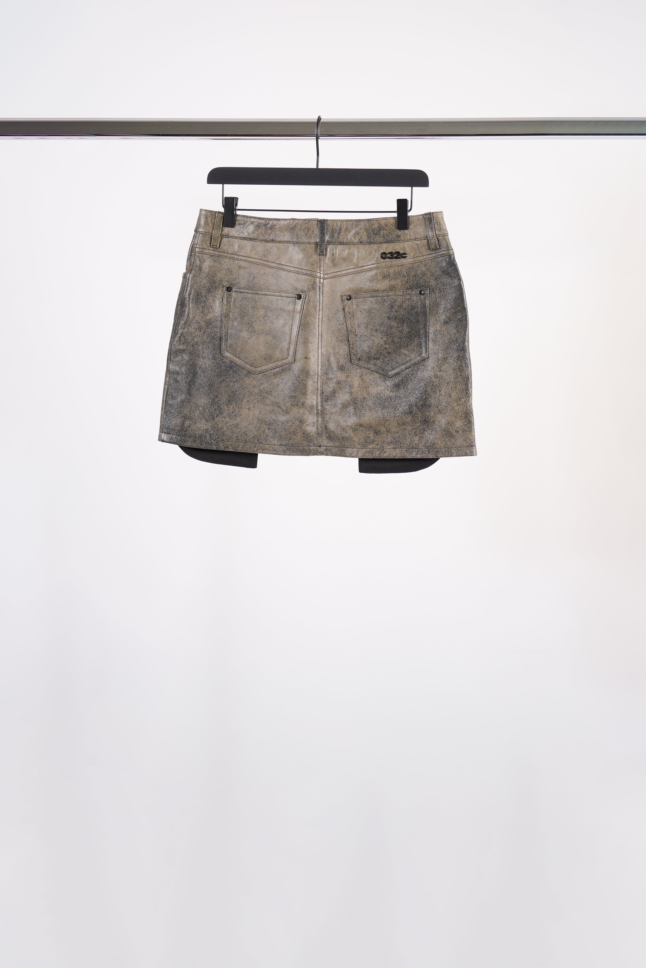 "STONECUTTER" LEATHER MINI