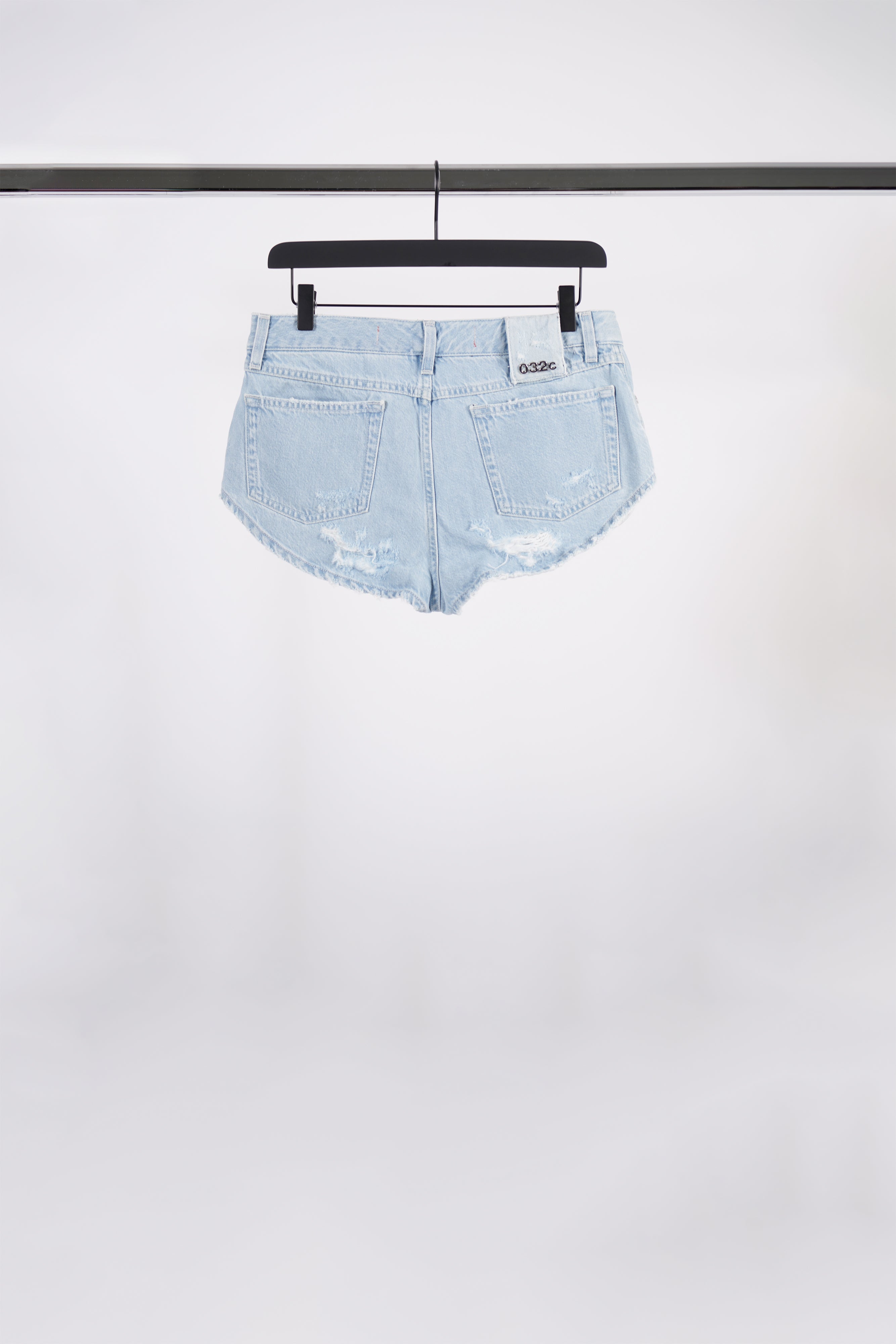 'DOUBLE SHIFT' PATCHWORK DAISY DUKES