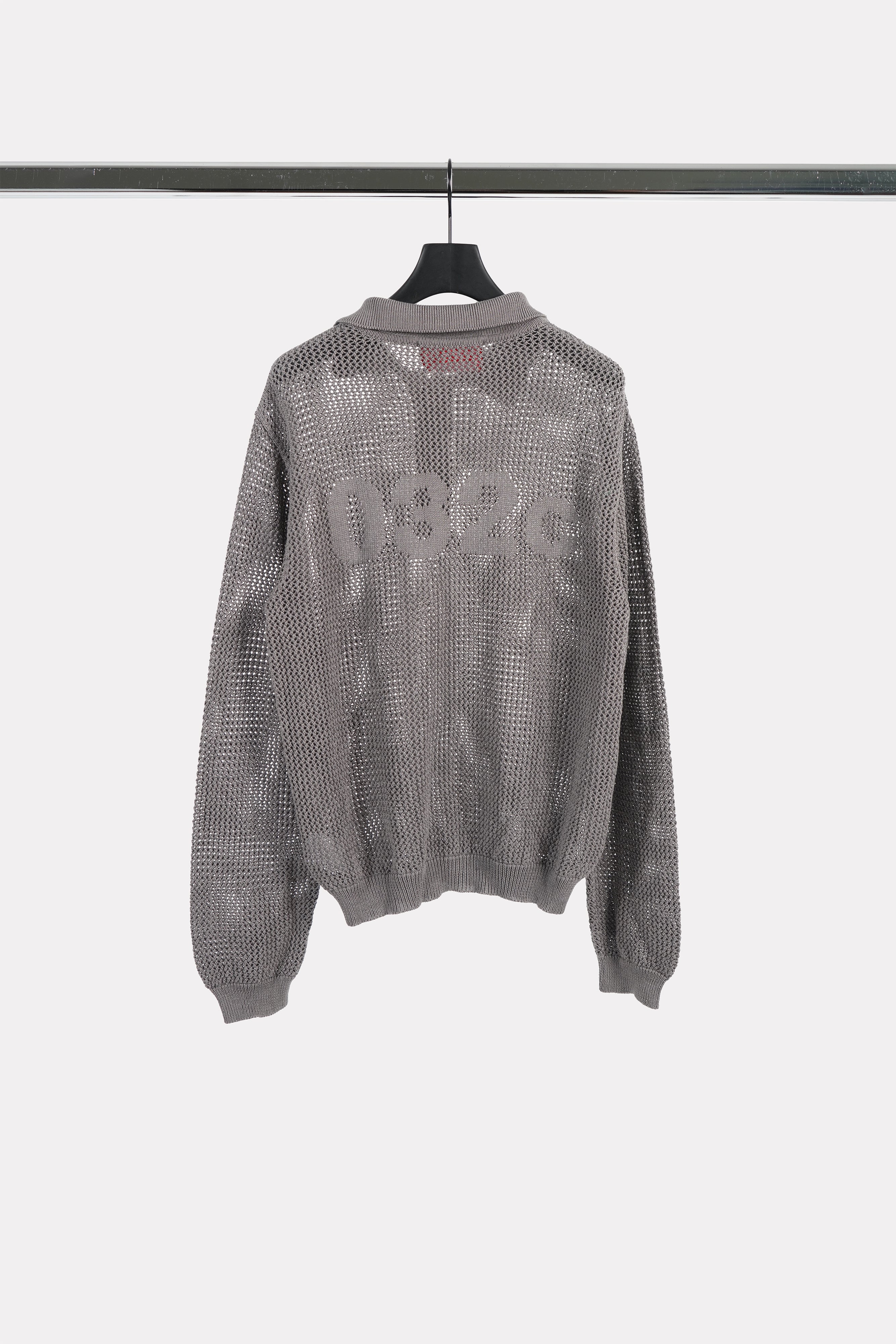 "LACE KNIT" POLO LONGSLEEVE