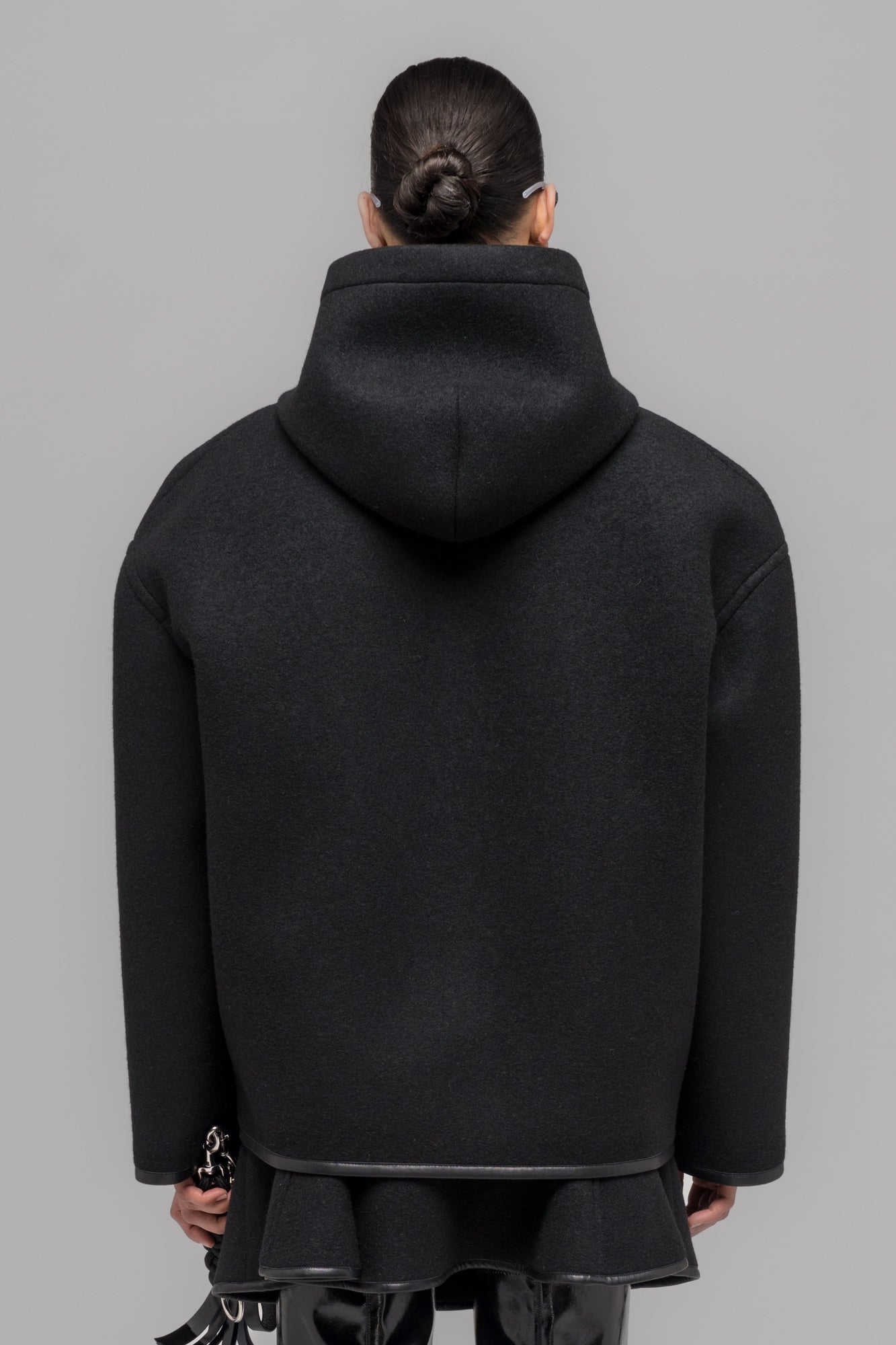 NEOPRENE ZIP UP HOODED JACKET