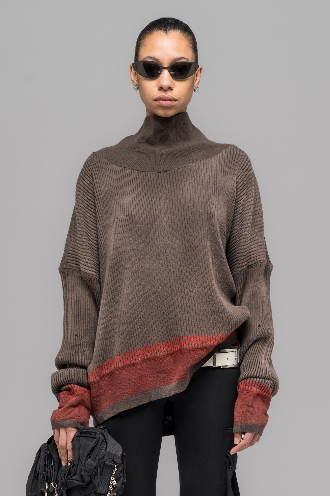 "TRAILER" KNIT TURTLENECK - 032c