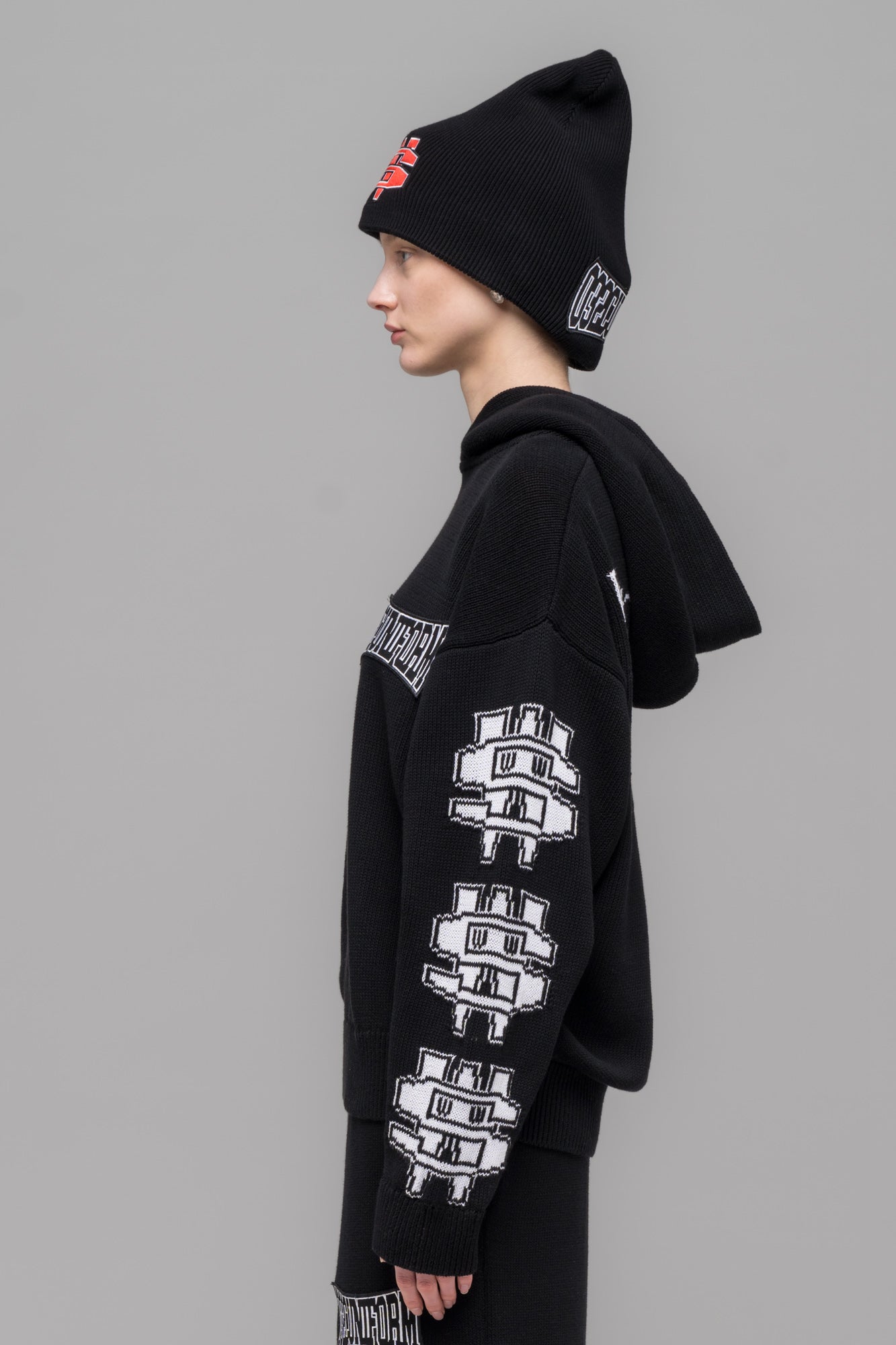 "ONE DOLLAR BILL" KNIT HOODIE