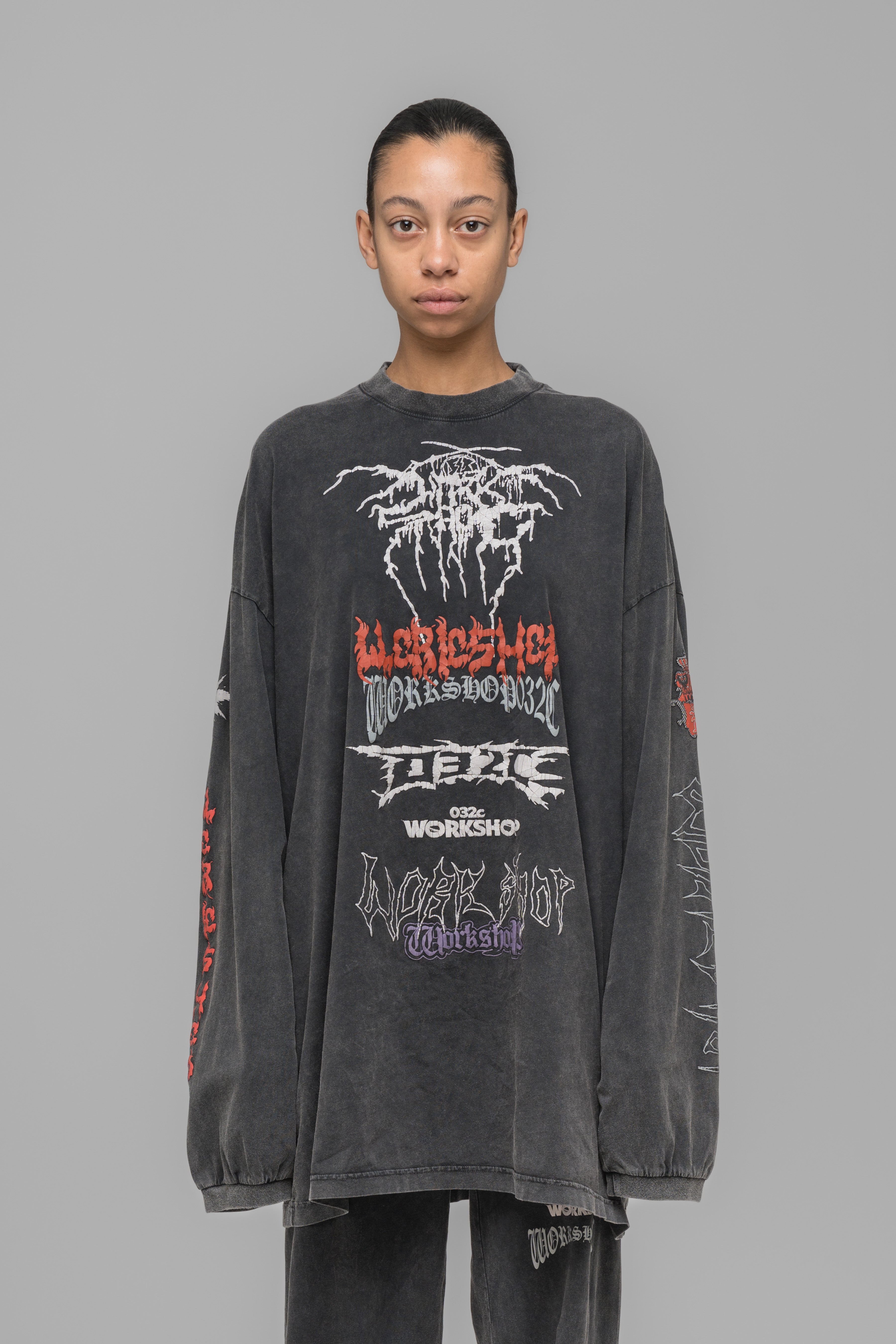 CDG × YI OVERSIZED LONGBACK SWEATSHIRT OVERSIZED LONGSLEEVE – 032c