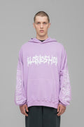 "FAITHLESS" OVERSIZED HOODIE FADED PINK