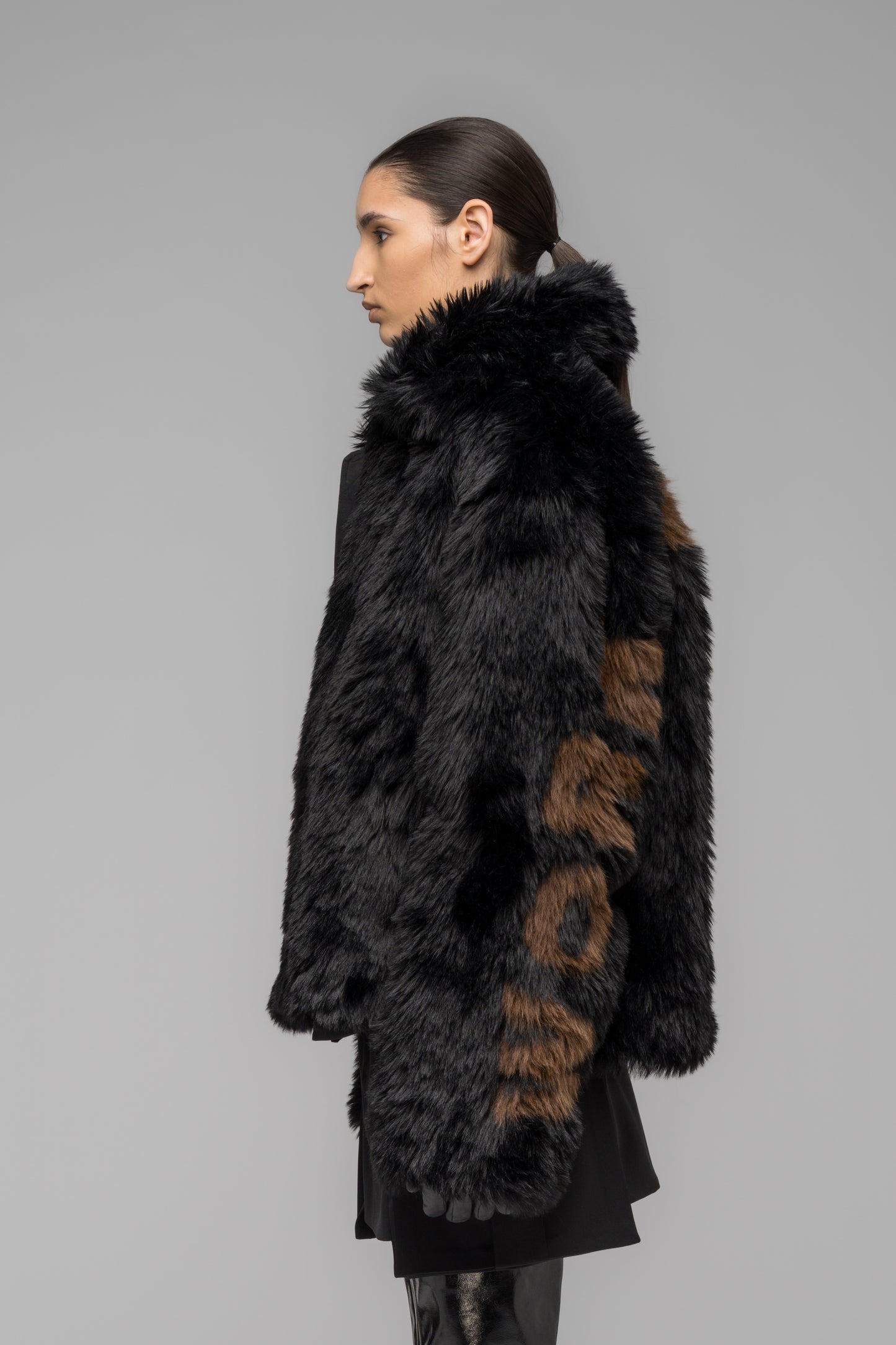 "MUDDY" FAUX FUR BLOUSON