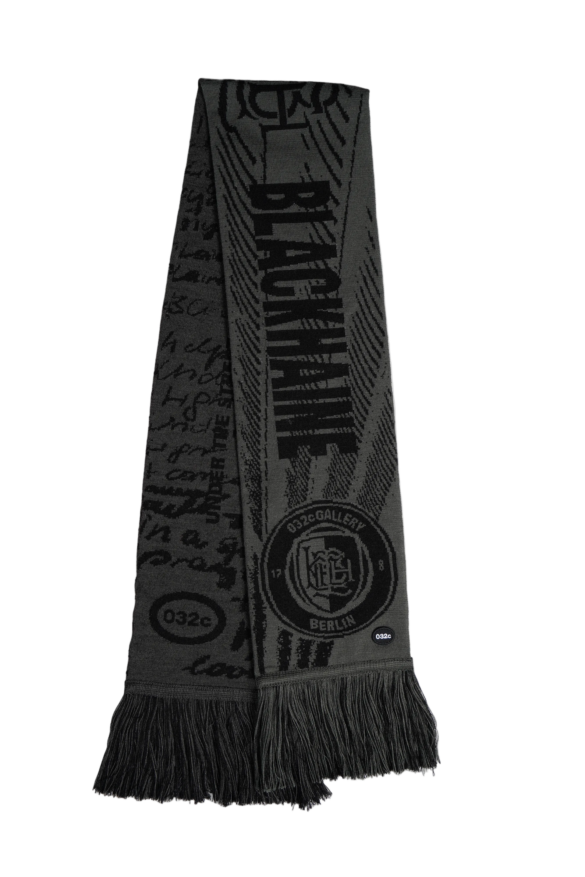 COOTIE Hooligan Scarf ブラック×ホワイト BLACKHAINE