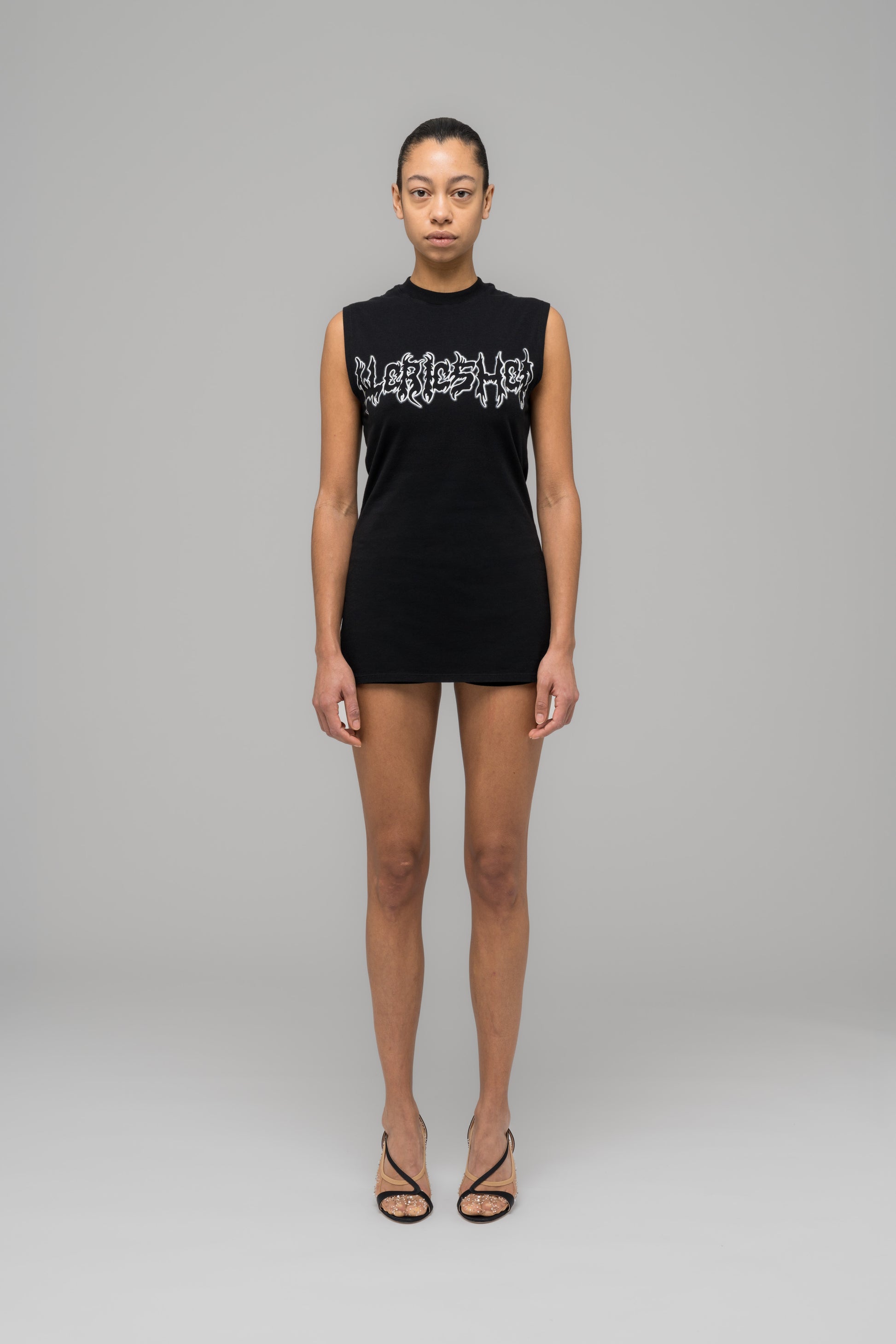 "SUPER BAD" JERSEY DRESS AND HOTPANTS