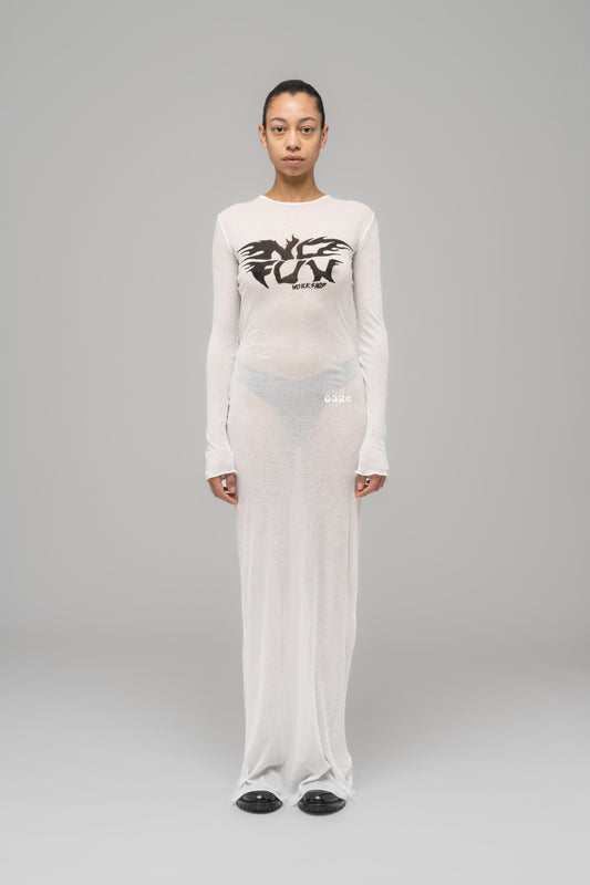 "BLACK SUN" FINE RIB DRESS