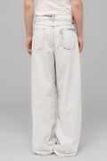 "DOWN TO EARTH" WIDE LEG JEAN WASHED GREY