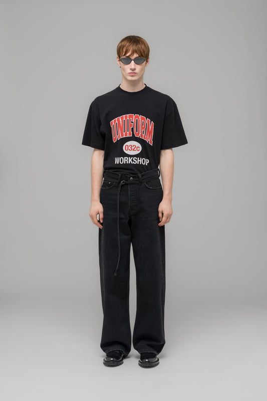 "DOWN TO EARTH" WIDE LEG JEAN