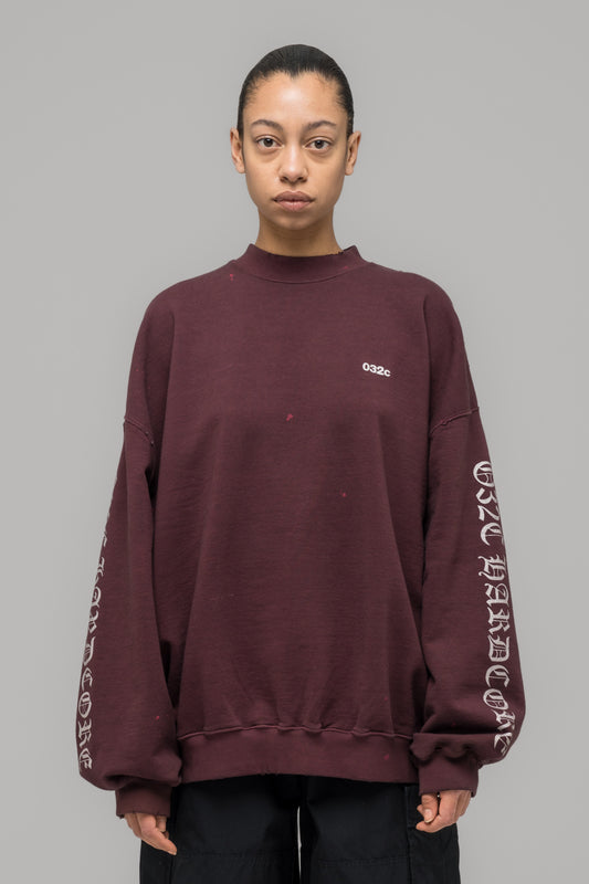 "HARDCORE SINCE 2001" OVERSIZED CREWNECK