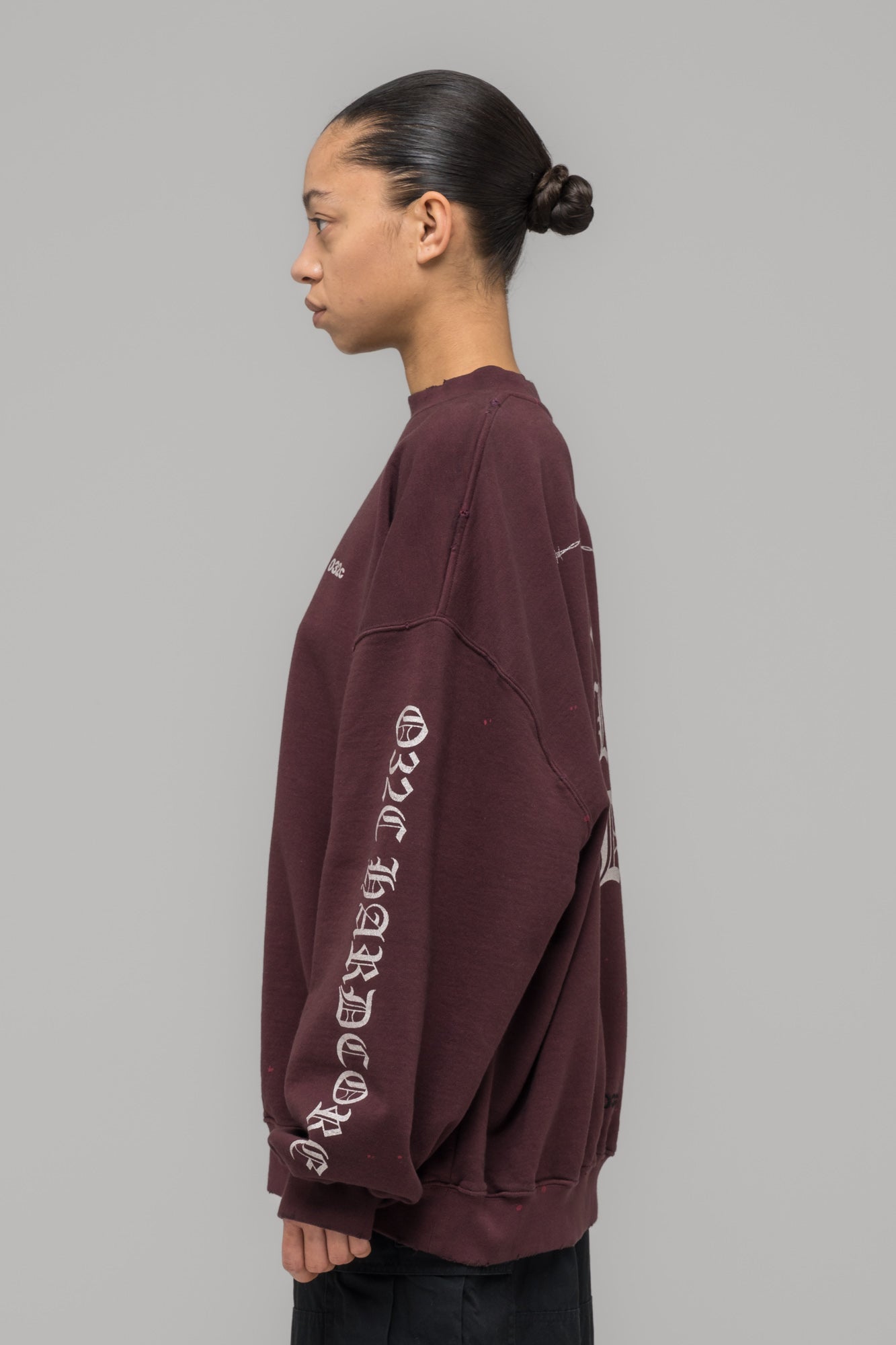 "HARDCORE SINCE 2001" OVERSIZED CREWNECK