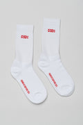 032c Socks REMOVE BEFORE SEX White/Red