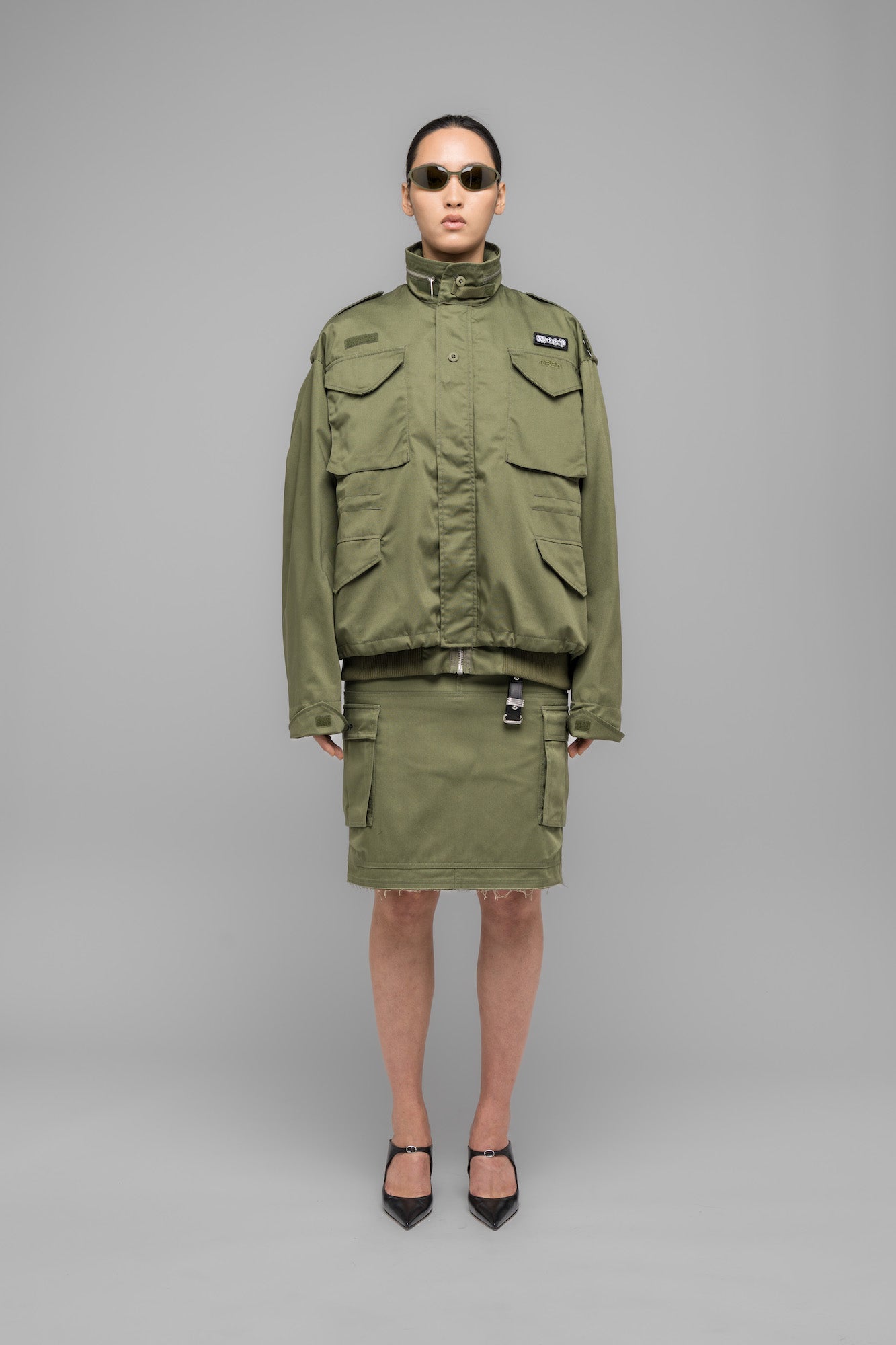 "MASKED CHOICE" BOMBER JACKET - 032c