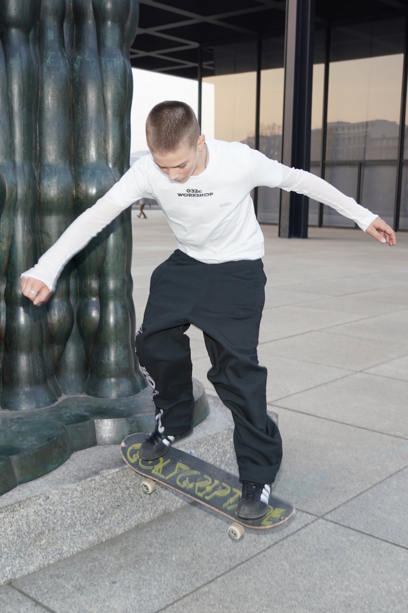 "BLACK SUN" FINE RIB LONGSLEEVE