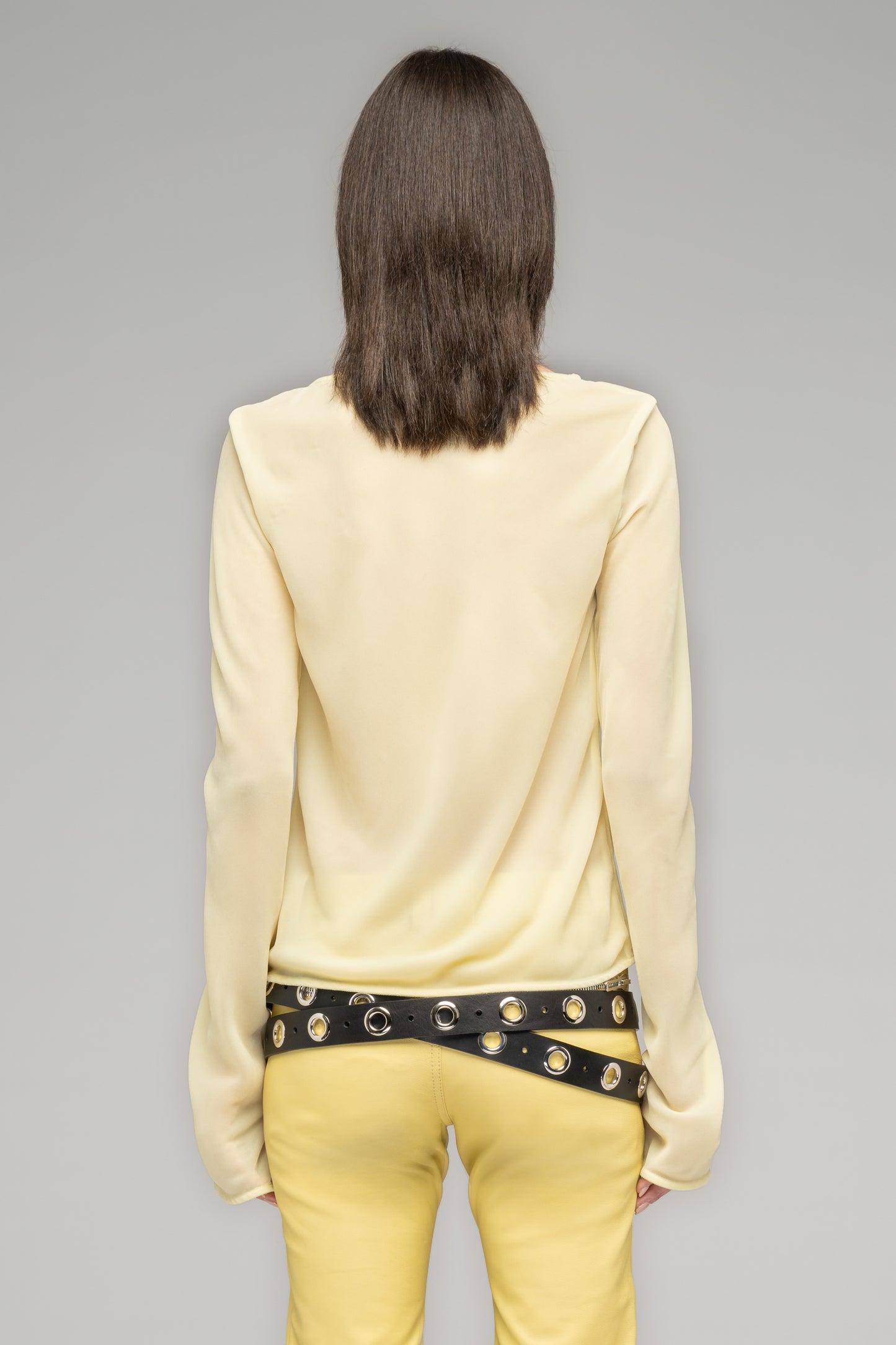 "GOLDEN ORB" WOVEN PLEAT TOP
