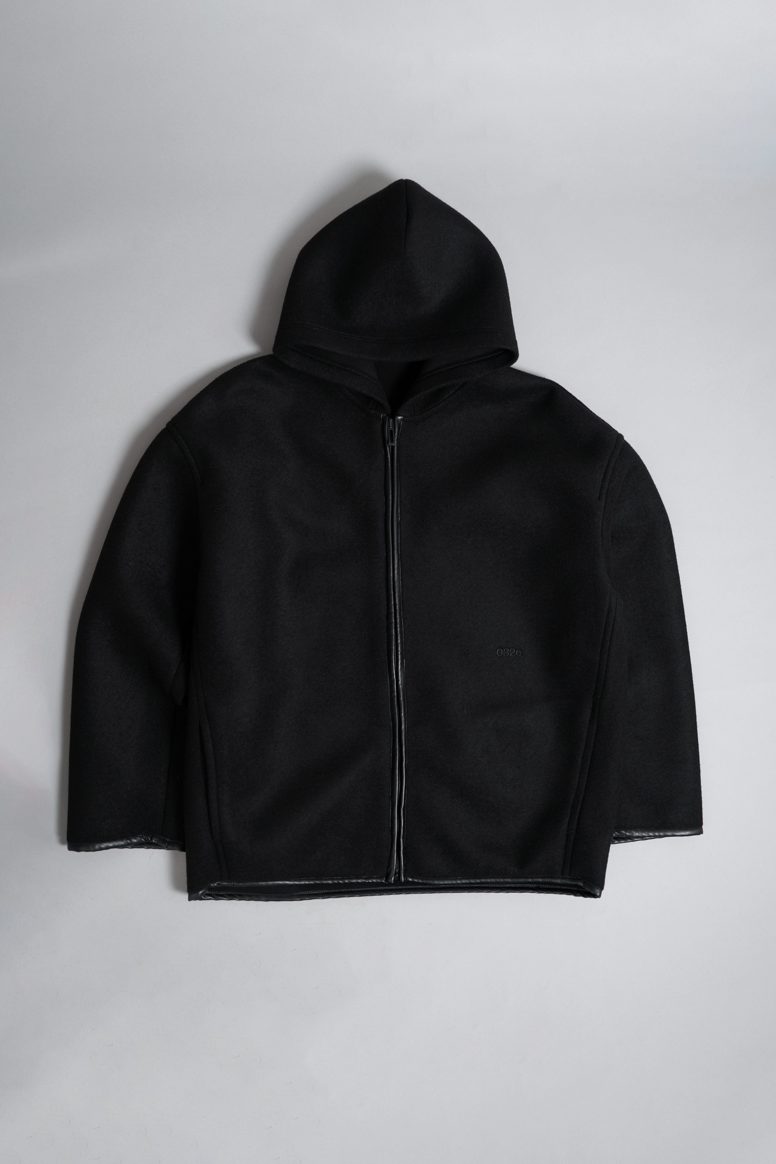 NEOPRENE ZIP UP HOODED JACKET