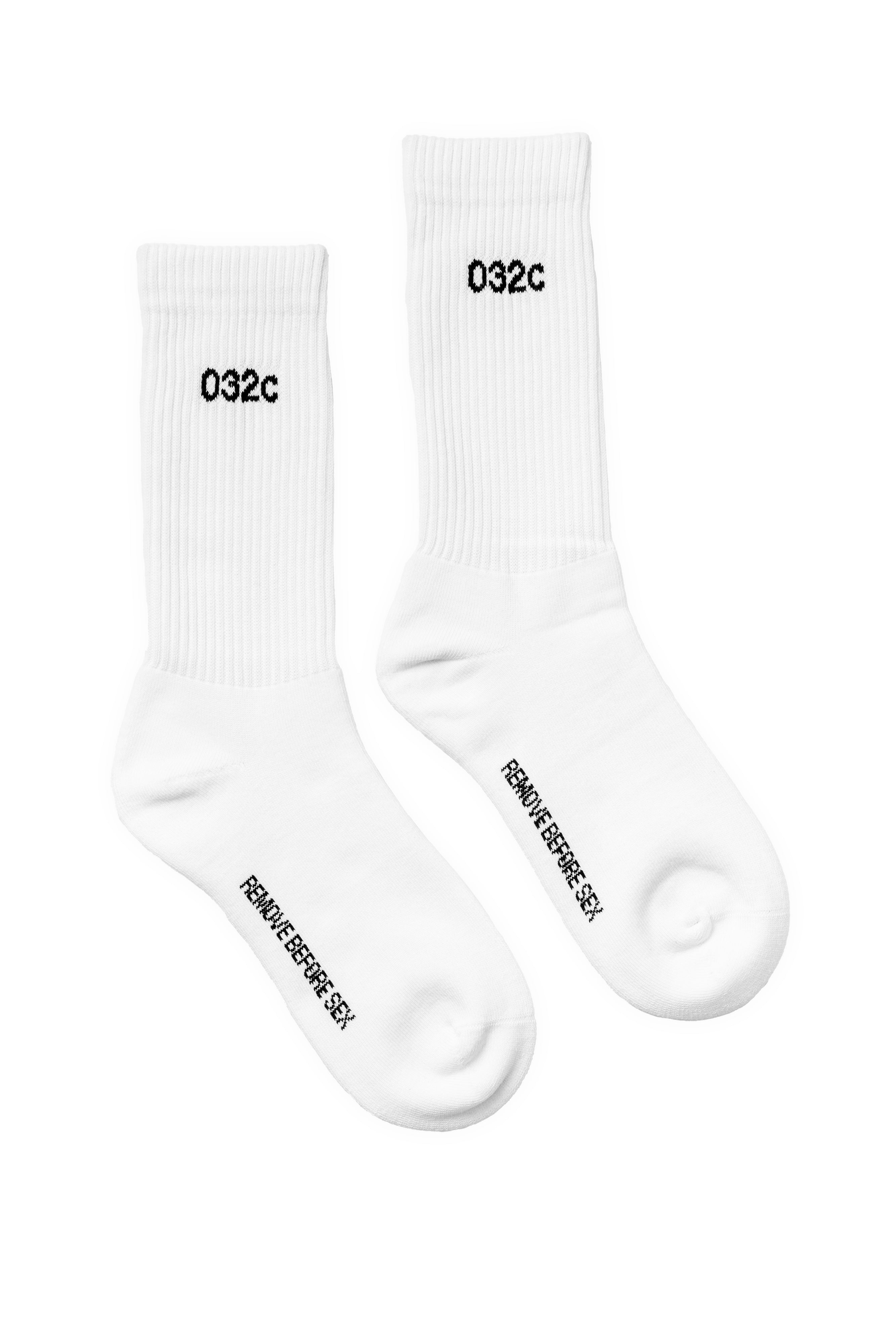 "REMOVE BEFORE SEX" SOCKS WHITE/BLACK