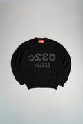 "SELFIE" SWEATER BLACK/BLACK MELANGE
