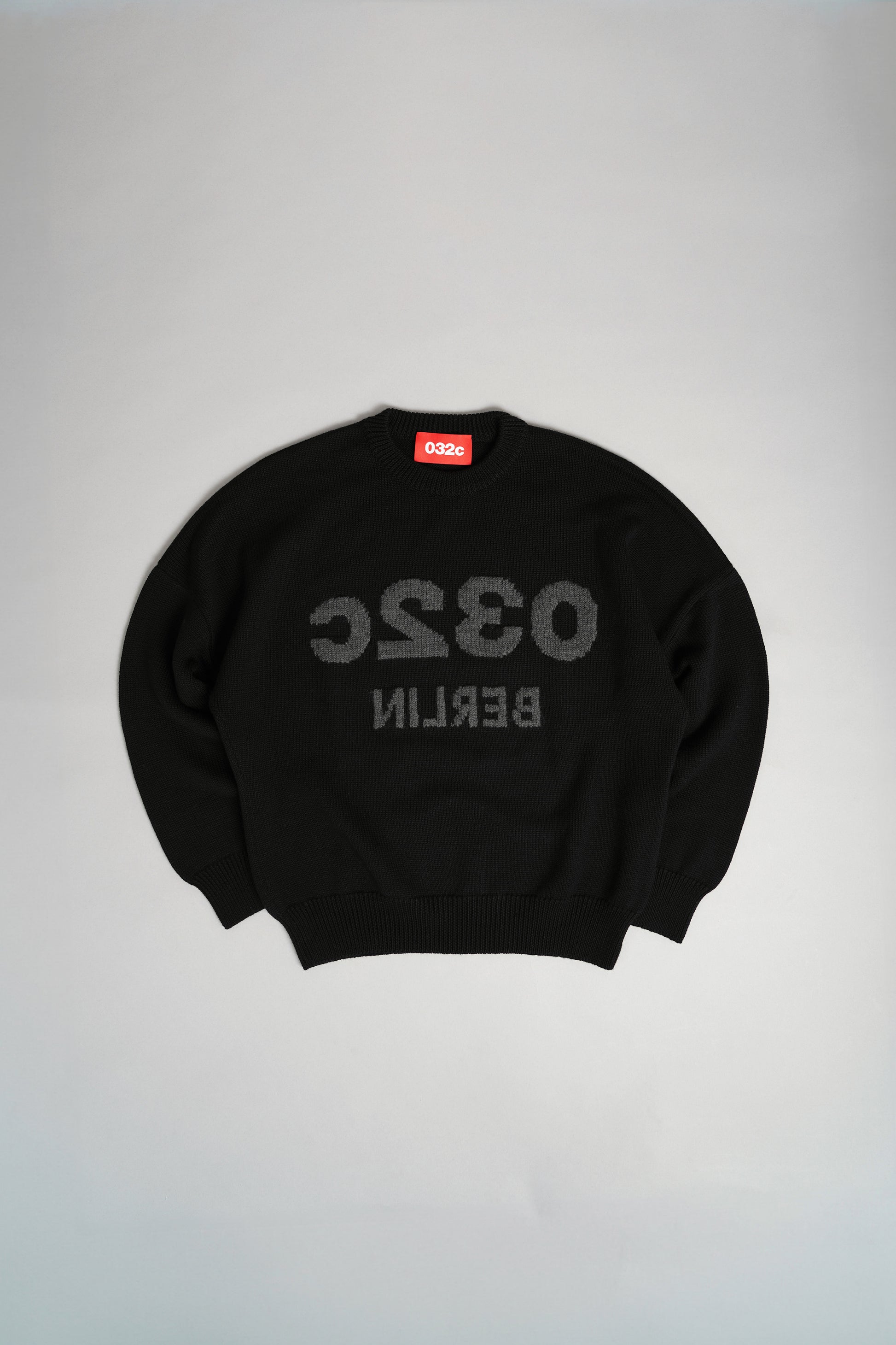 "SELFIE" SWEATER BLACK/BLACK MELANGE