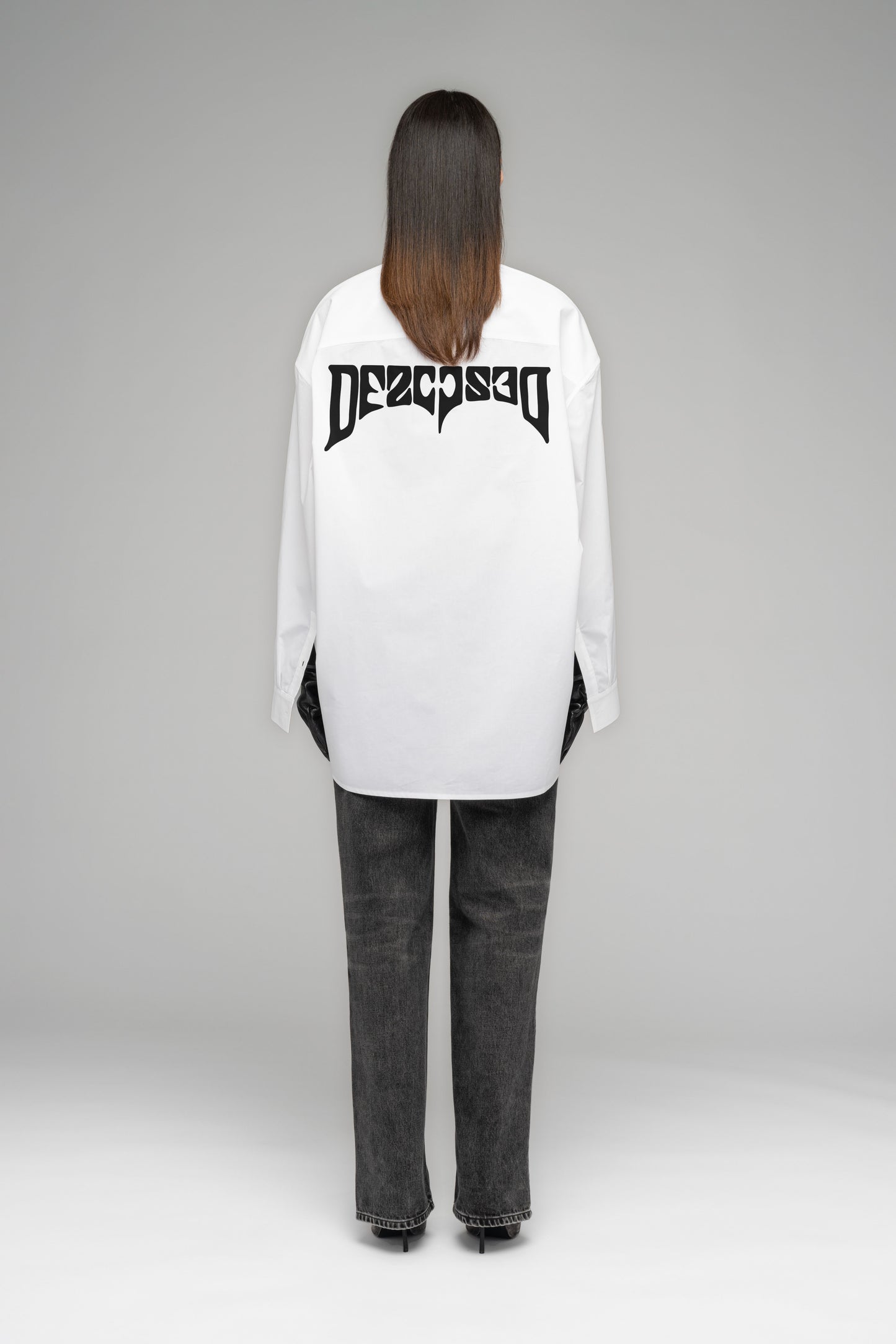 "PSYCHIC" WIDE SHOULDER SHIRT