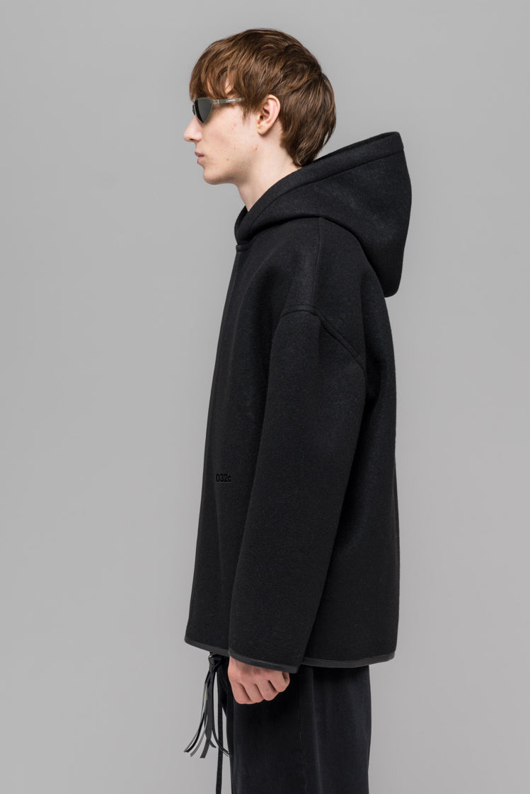 NEOPRENE ZIP UP HOODED JACKET – 032c