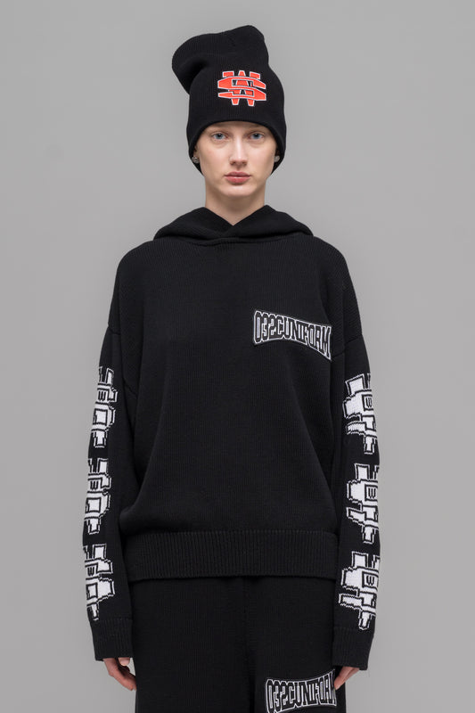 "ONE DOLLAR BILL" KNIT HOODIE