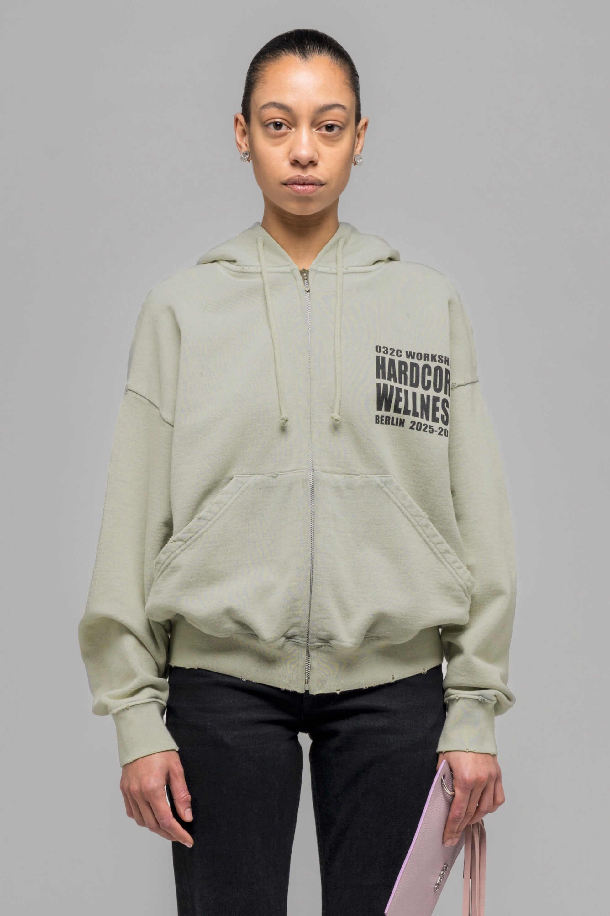 "HARDCORE WELLNESS" ZIP-UP
