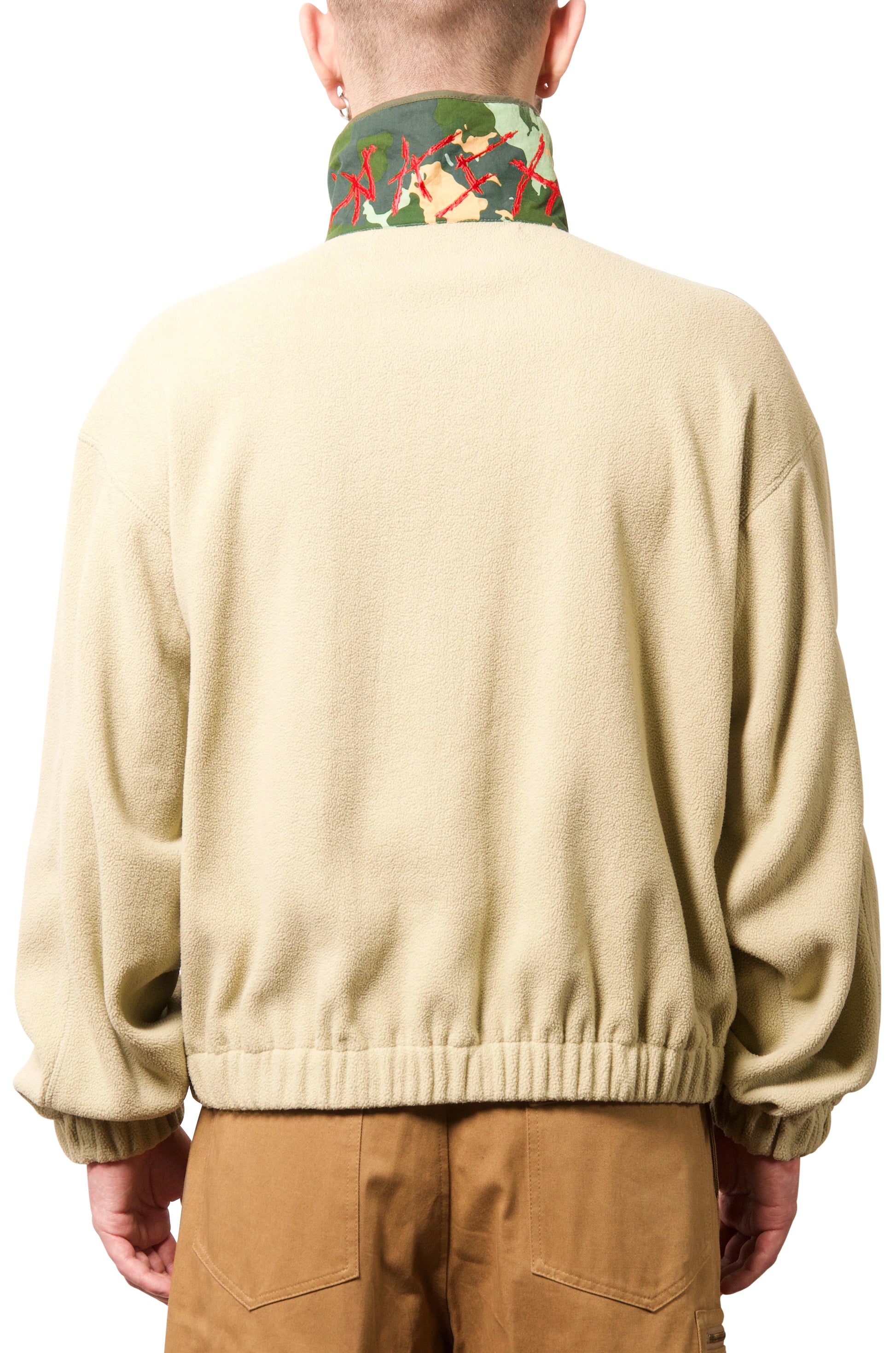 032c WWB “Chevignon by 032c” Fleece Jacket Cement Green - 032c