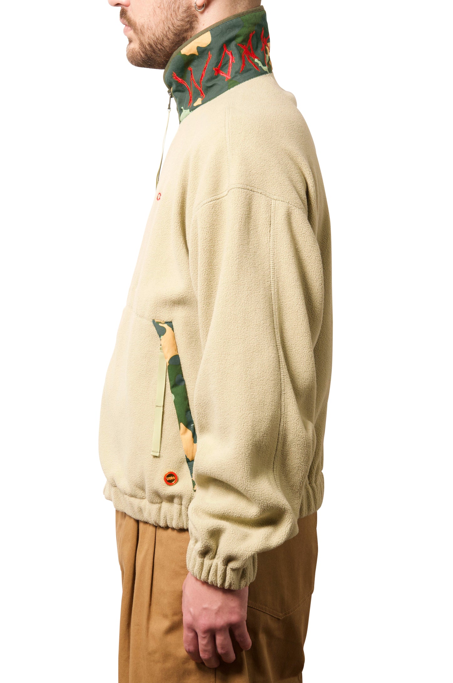 032c WWB “Chevignon by 032c” Fleece Jacket Cement Green - 032c