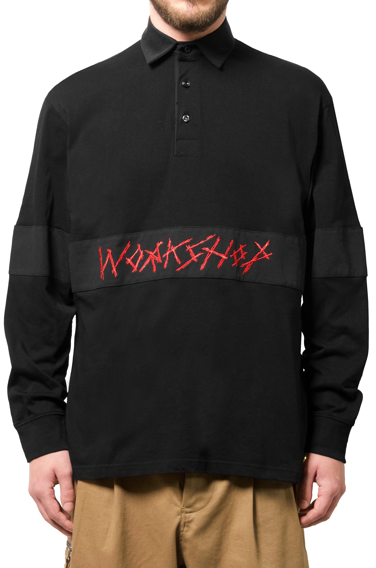 032c WWB Rugby Shirt Black - 032c