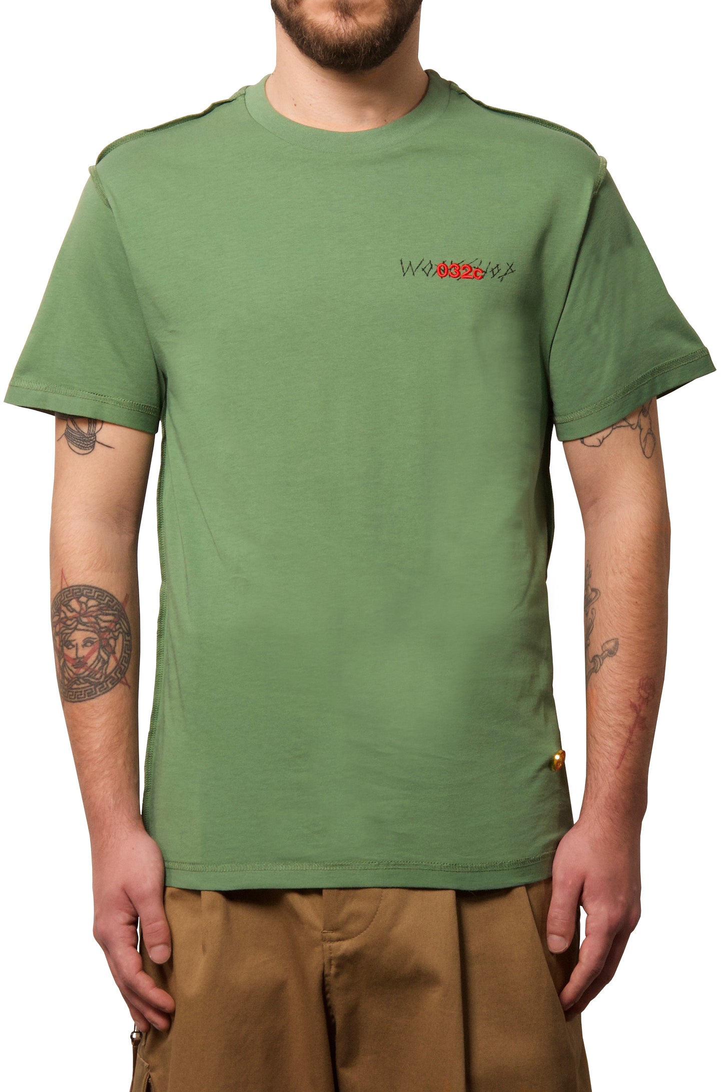 032c WWB T-Shirt Washed Hunters Green - 032c