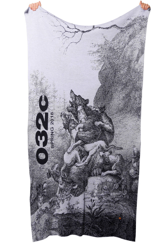 032c WWB Bärenhetze Throw Blue - 032c