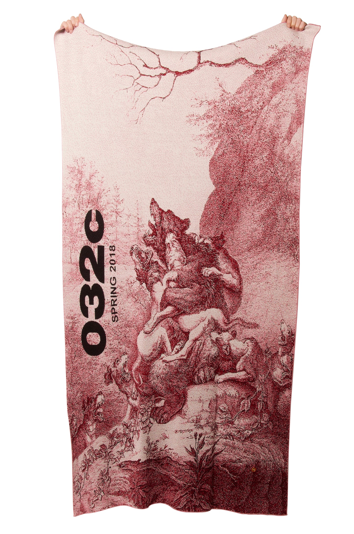 032c WWB Bärenhetze Throw Red - 032c