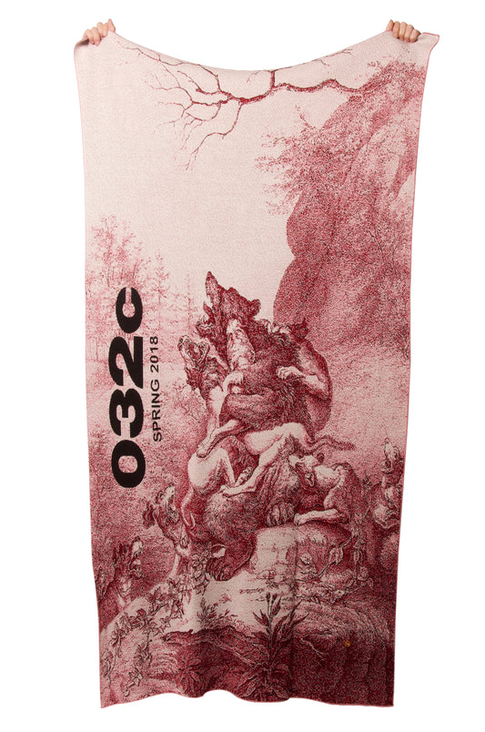 032c WWB Bärenhetze Throw Red - 032c