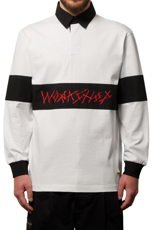 032c WWB Rugby Shirt Milk/Black - 032c