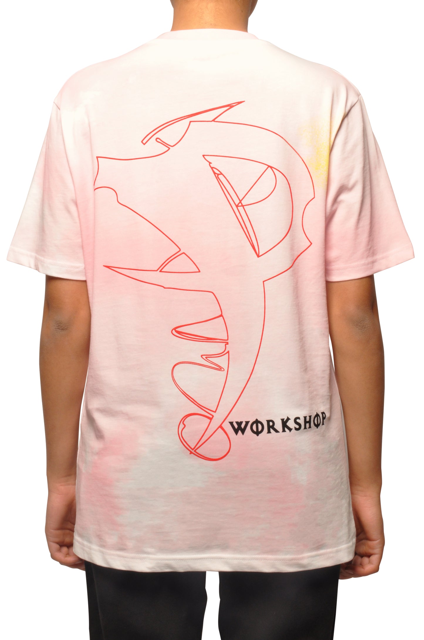 032c COSMIC WORKSHOP 'Upper' T-Shirt in Pink - 032c