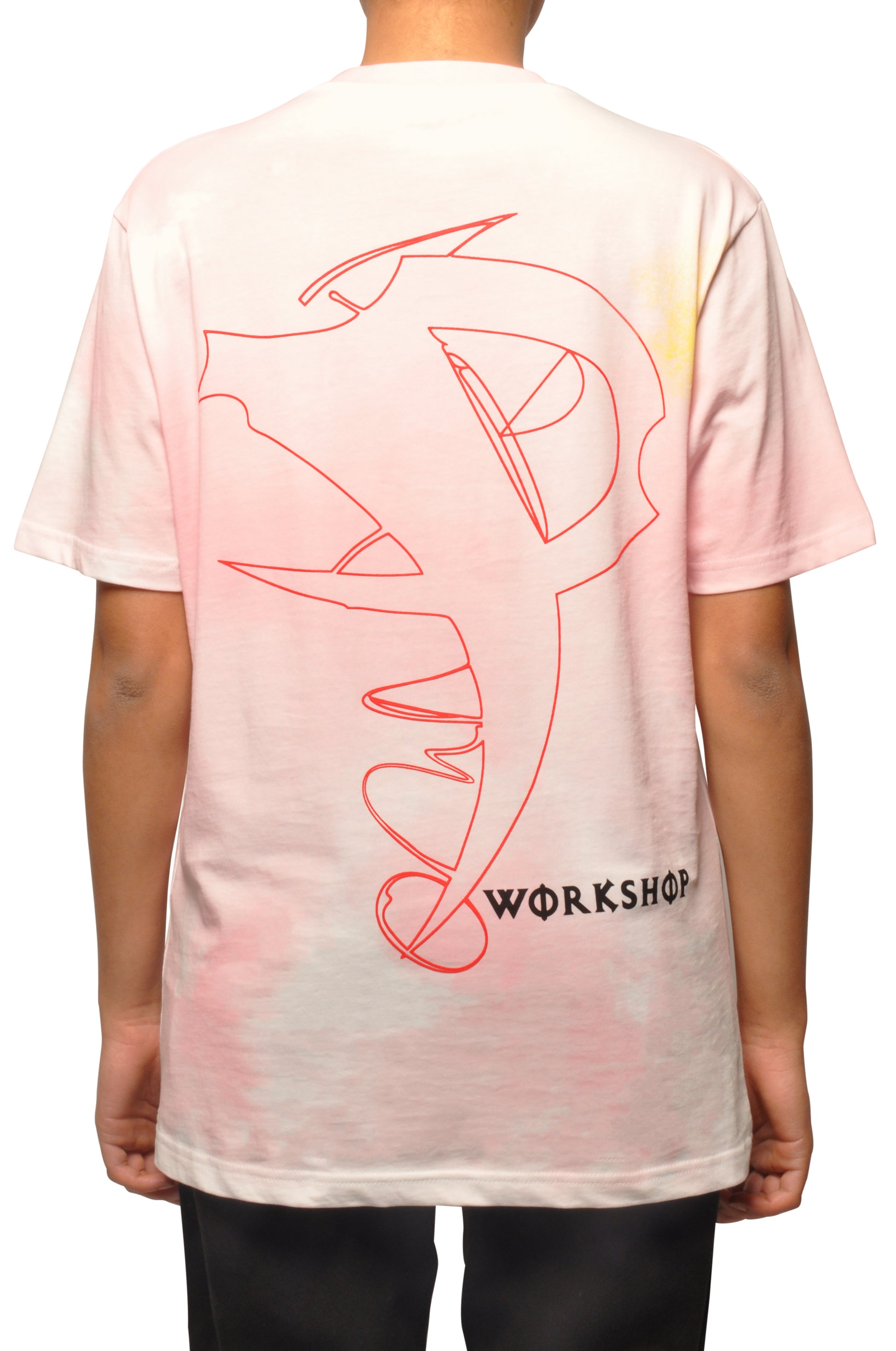 032c COSMIC WORKSHOP 'Upper' T-Shirt in Pink - 032c