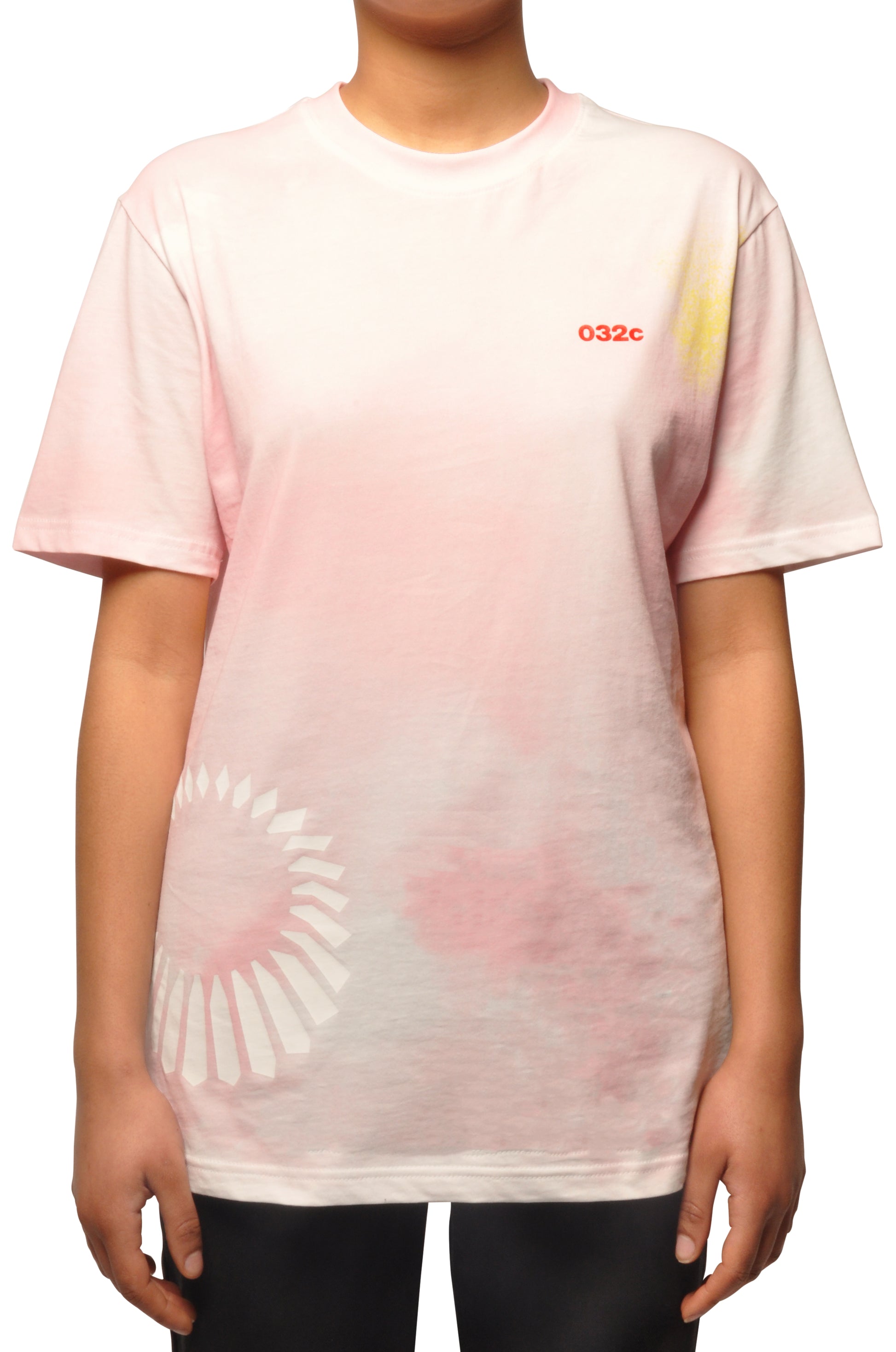 032c COSMIC WORKSHOP 'Upper' T-Shirt in Pink - 032c