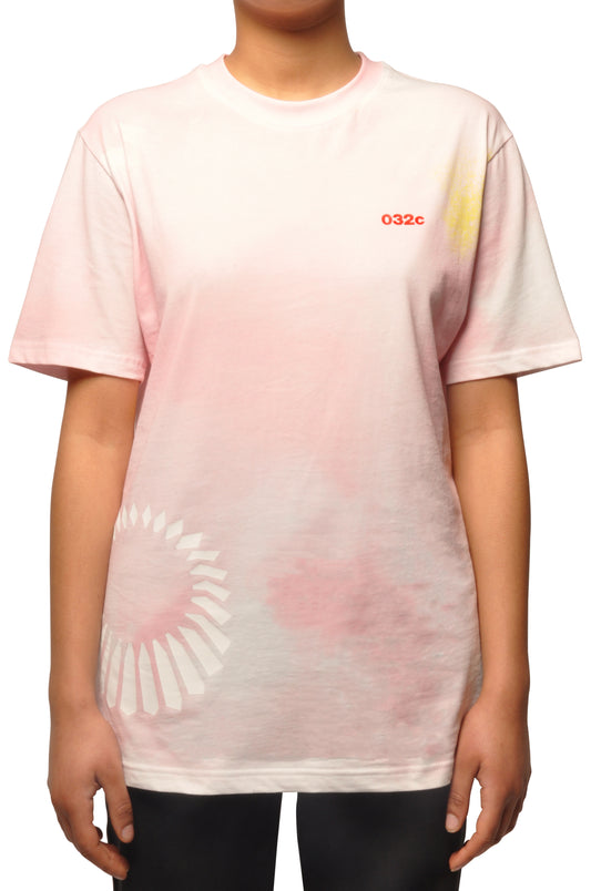 032c COSMIC WORKSHOP 'Upper' T-Shirt in Pink - 032c